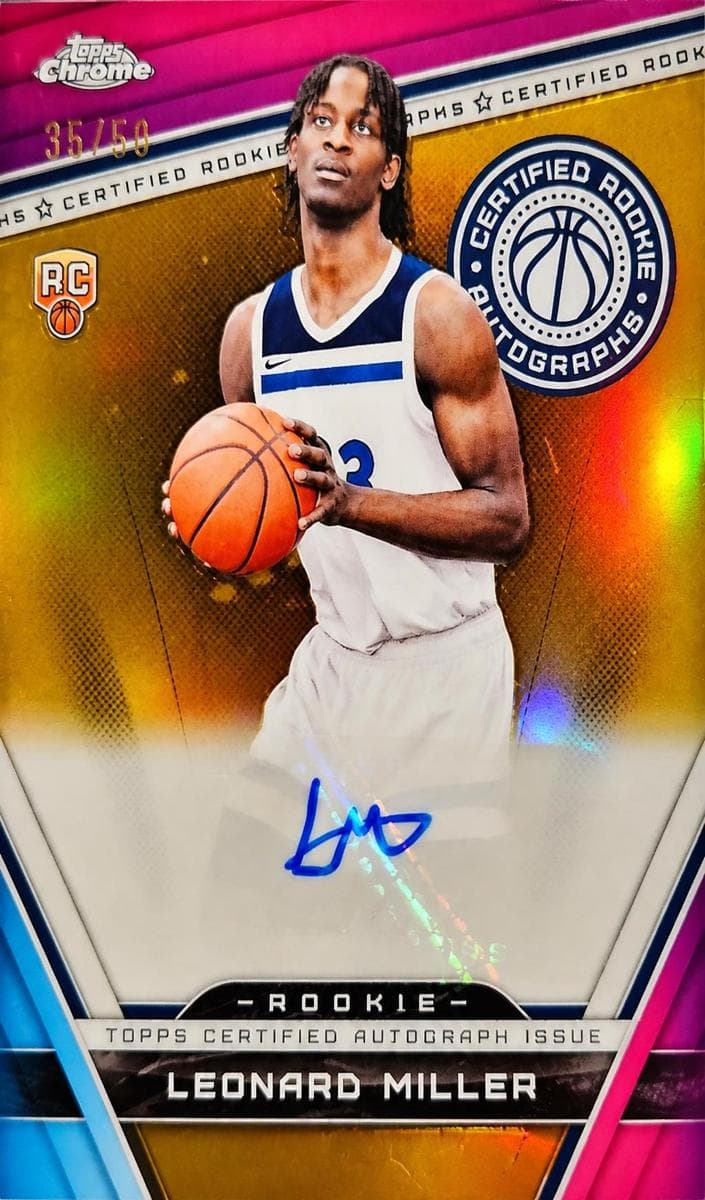 Leonard Miller 2023 topps Topps Chrome