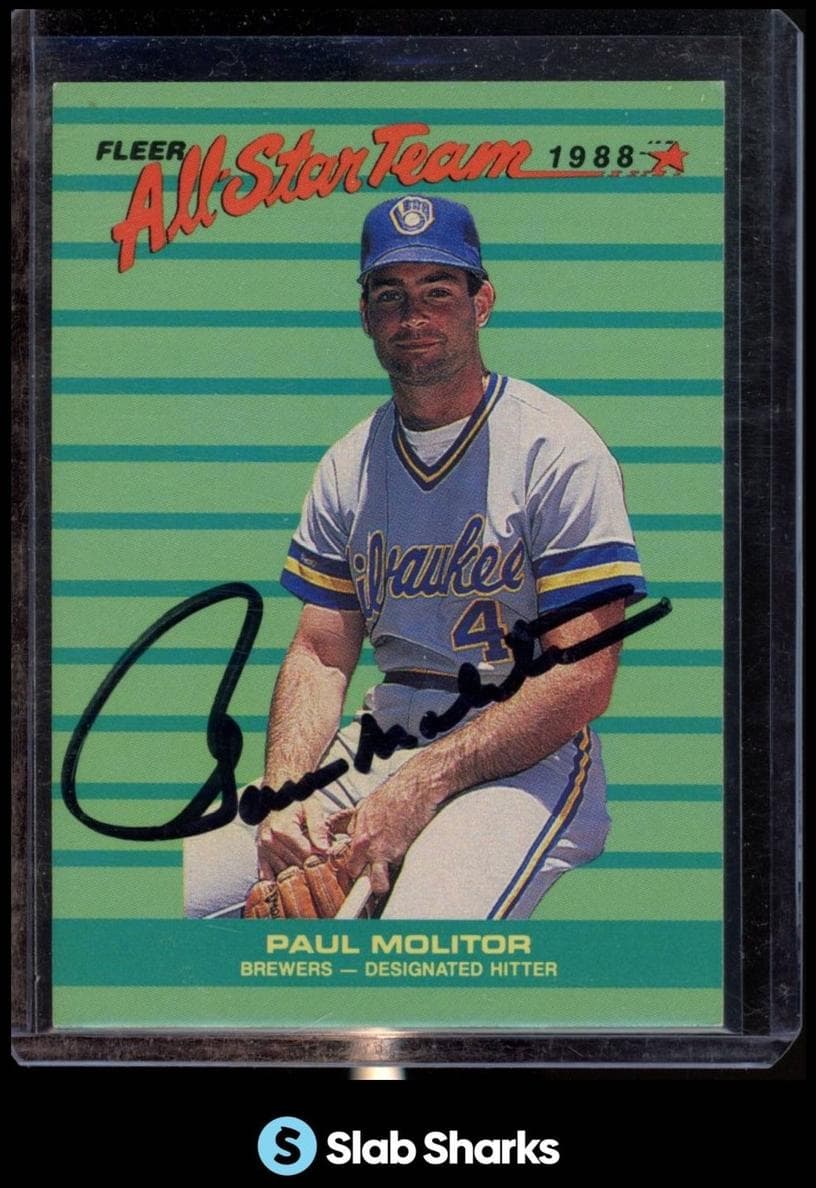 Paul Molitor 1988 fleer