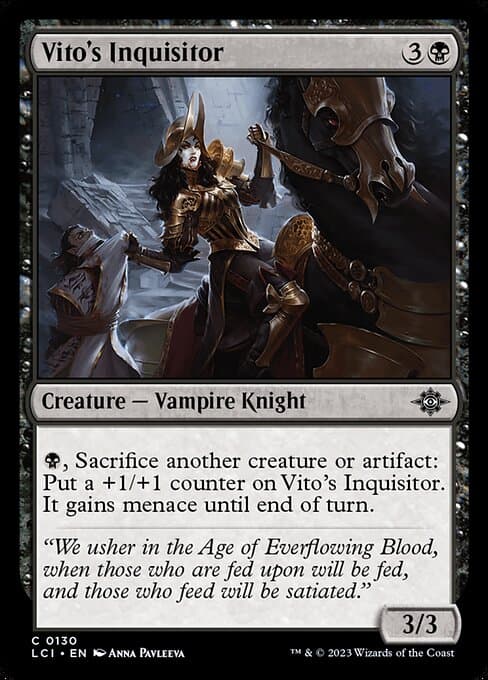 Vito's Inquisitor 2023 Magic: The Gathering Lost Caverns of Ixalan