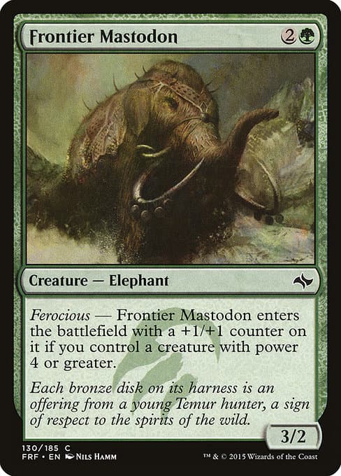 Frontier Mastodon 2015 Magic: The Gathering Fate Reforged