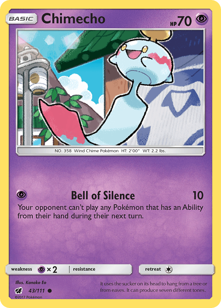 Chimecho 2017 Pokemon Crimson Invasion