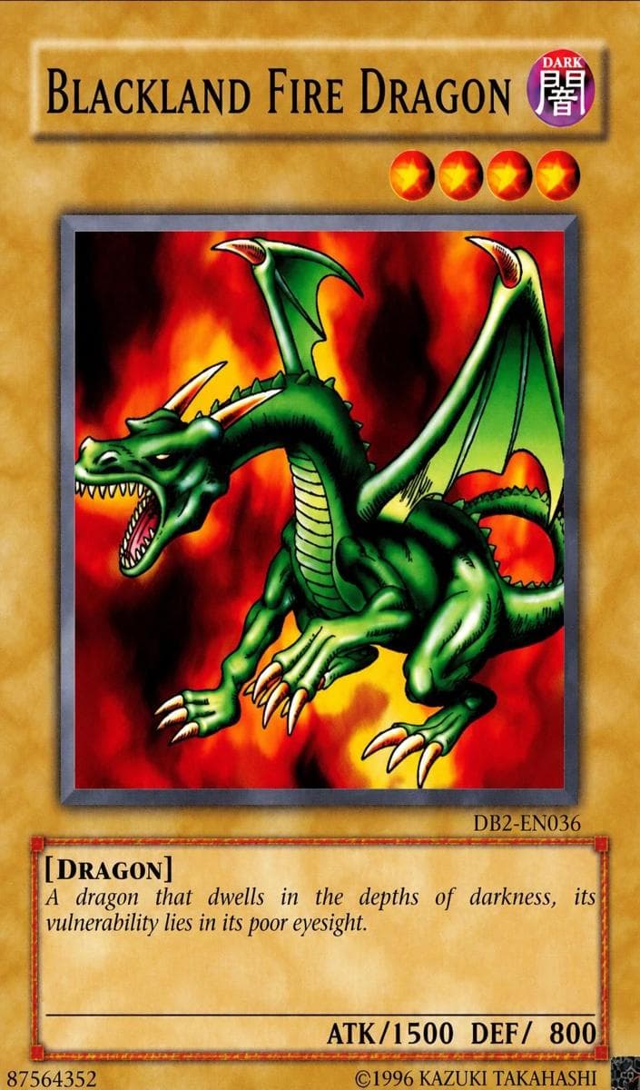 Blackland Fire Dragon 2005 Yu-Gi-Oh! Dark Beginning 2