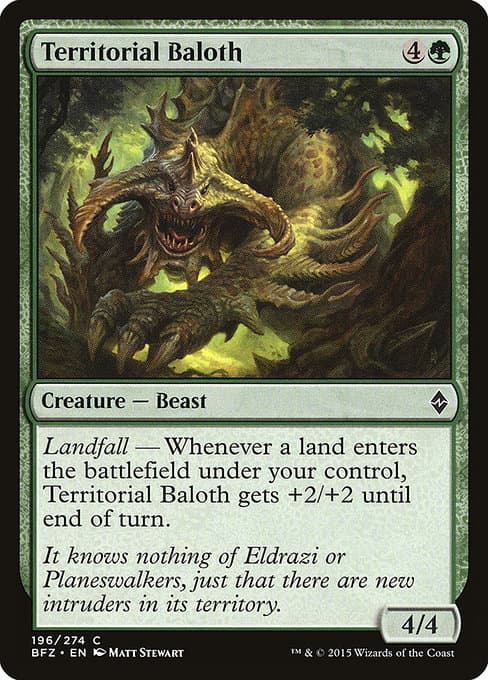 Territorial Baloth 2015 Magic: The Gathering Duel Deck: Zendikar vs. Eldrazi