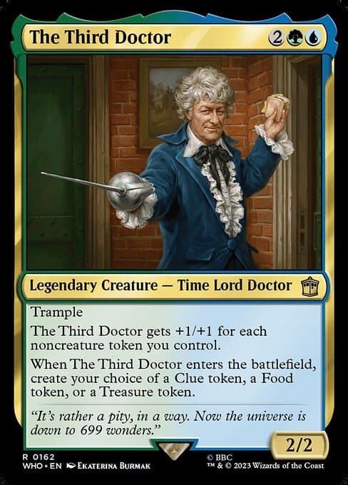 The Third Doctor 2023 Magic: The Gathering Doctor Who