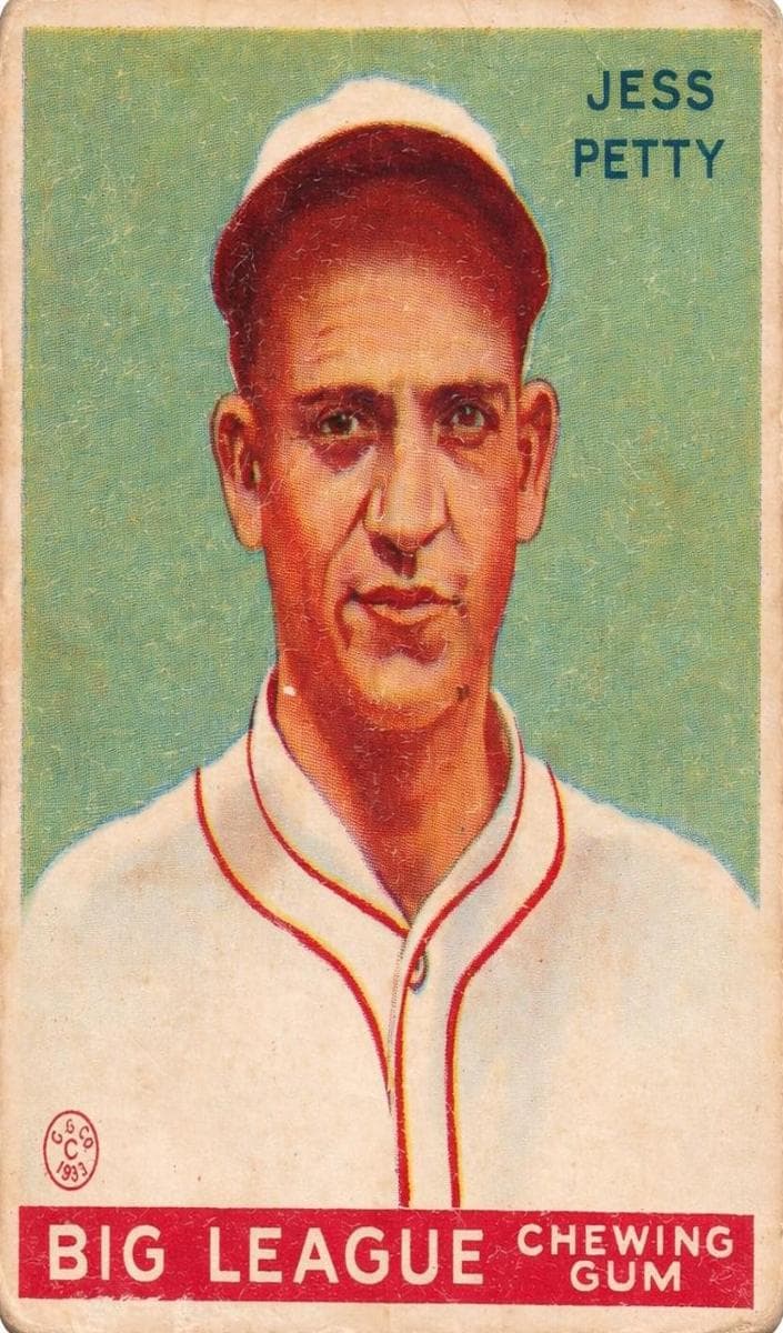 Jess Petty 1933 unknown Goudey