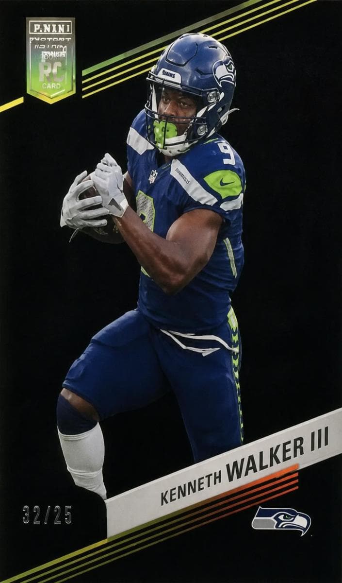 Kenneth Walker III 2023 panini Elite Football Black