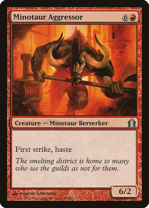Minotaur Aggressor 2012 Magic: The Gathering Return to Ravnica