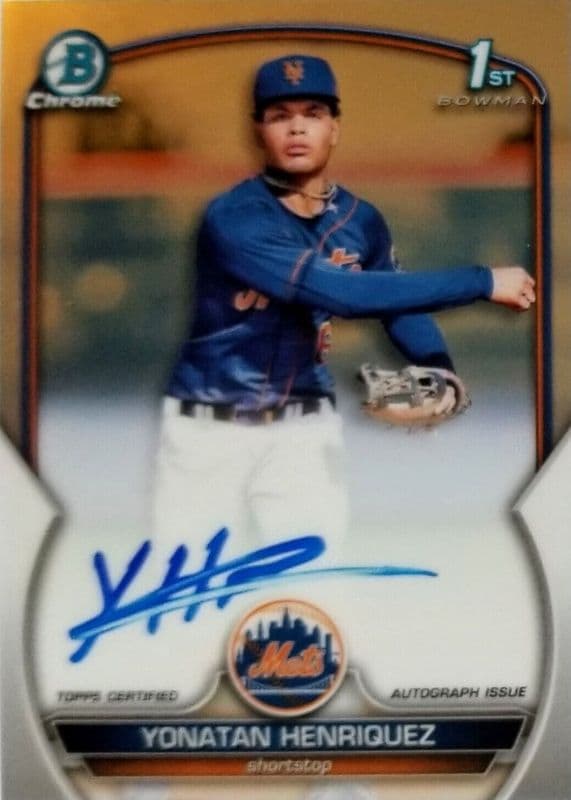Yonatan Henriquez 2023 bowman Bowman Chrome