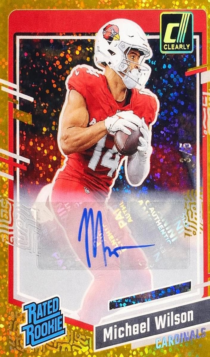 Michael Wilson 2023 panini Clearly Donruss