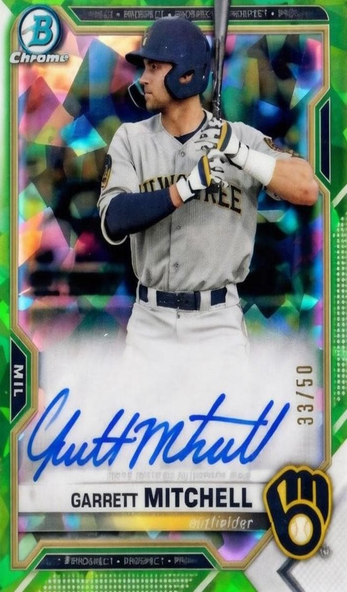 Garrett Mitchell 2021 bowman Bowman