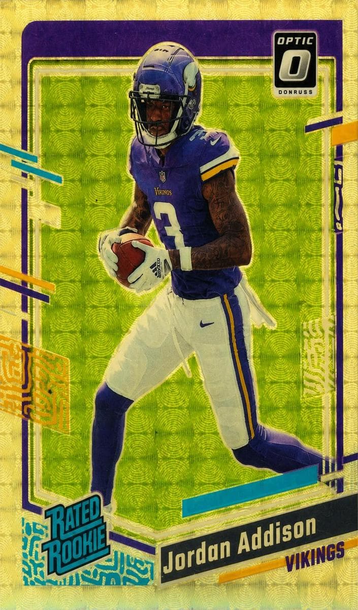 Jordan Addison 2023 panini Donruss Optic