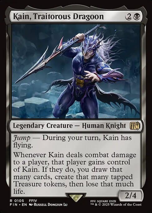 Kain, Traitorous Dragoon 2025 Magic: The Gathering Final Fantasy Borderless