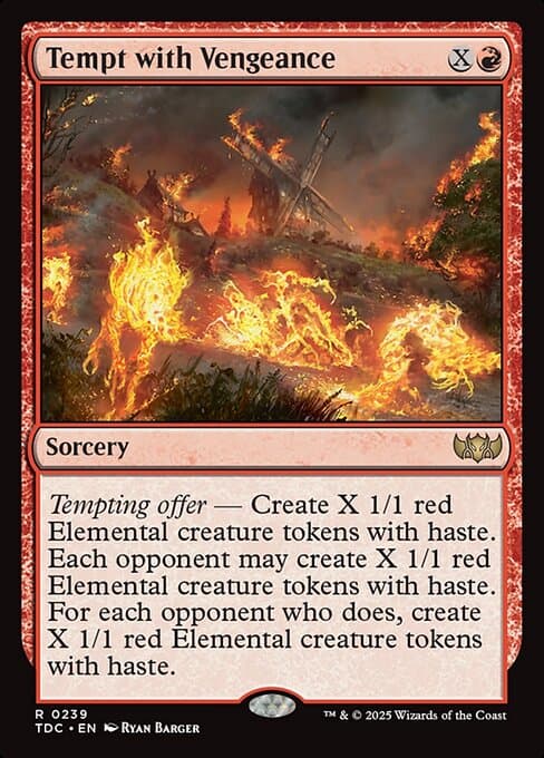 Tempt with Vengeance 2025 Magic: The Gathering Tarkir: Dragonstorm Commander