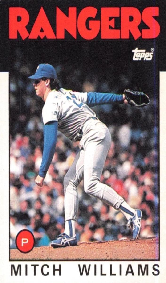 Mitch Williams 1986 topps Topps Traded