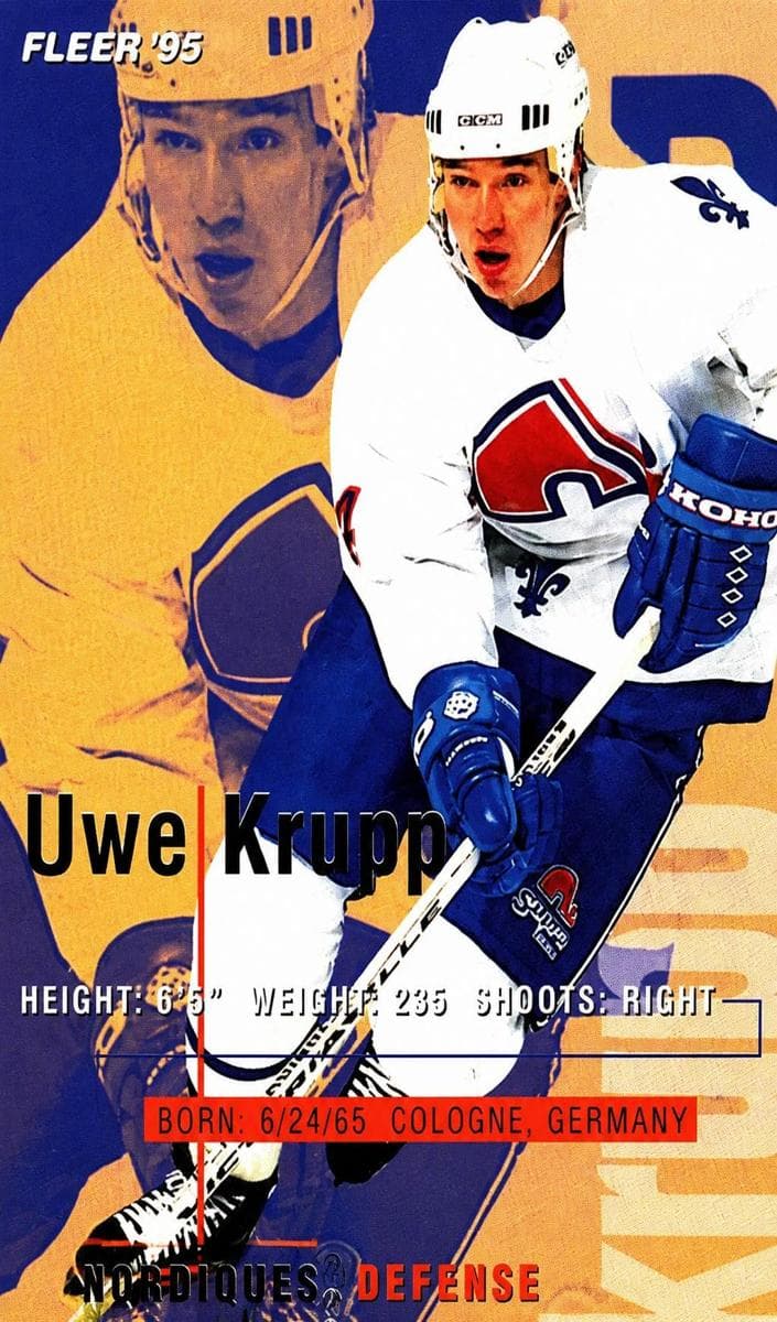 Uwe Krupp 1994 fleer Fleer