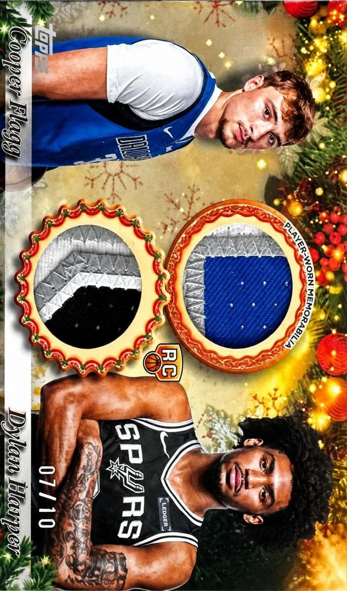Dylan Harper / Cooper Flagg 2025 topps Topps Holiday