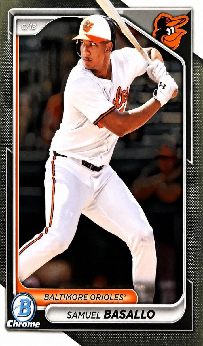 Samuel Basallo 2024 bowman Bowman Draft Sapphire Edition