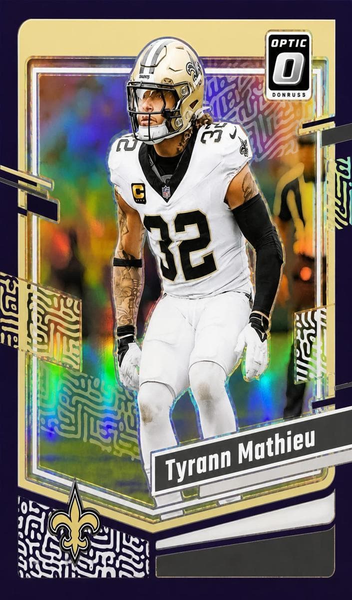 Tyrann Mathieu 2023 panini Donruss Optic