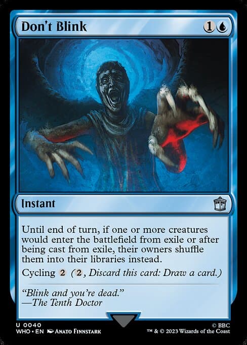 Don't Blink 2023 Magic: The Gathering Doctor Who Foil