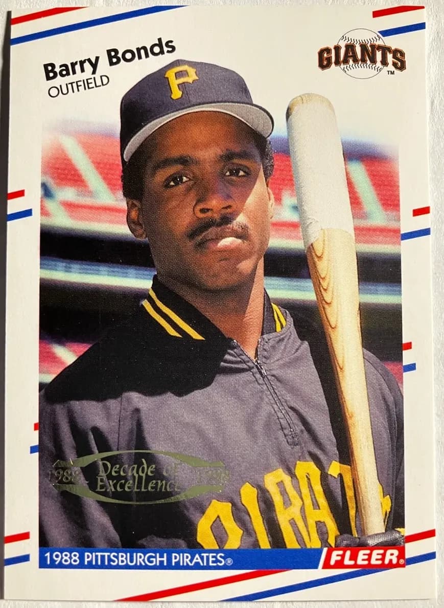 Barry Bonds 1998 fleer Tradition