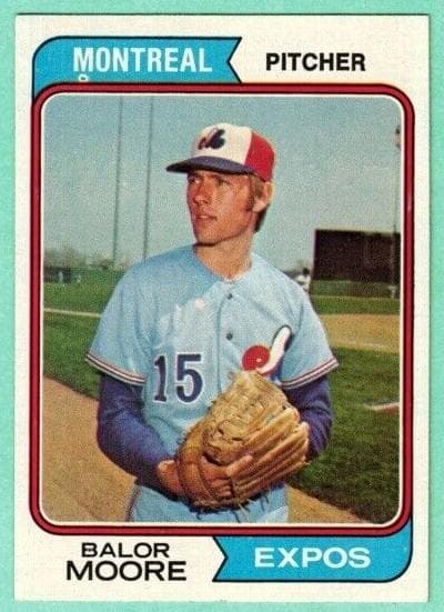 Balor Moore 1974 topps Topps