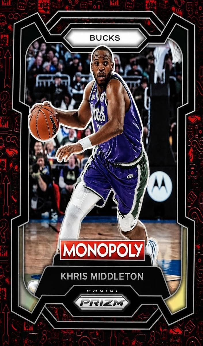 Khris Middleton 2023 panini Panini Prizm Monopoly