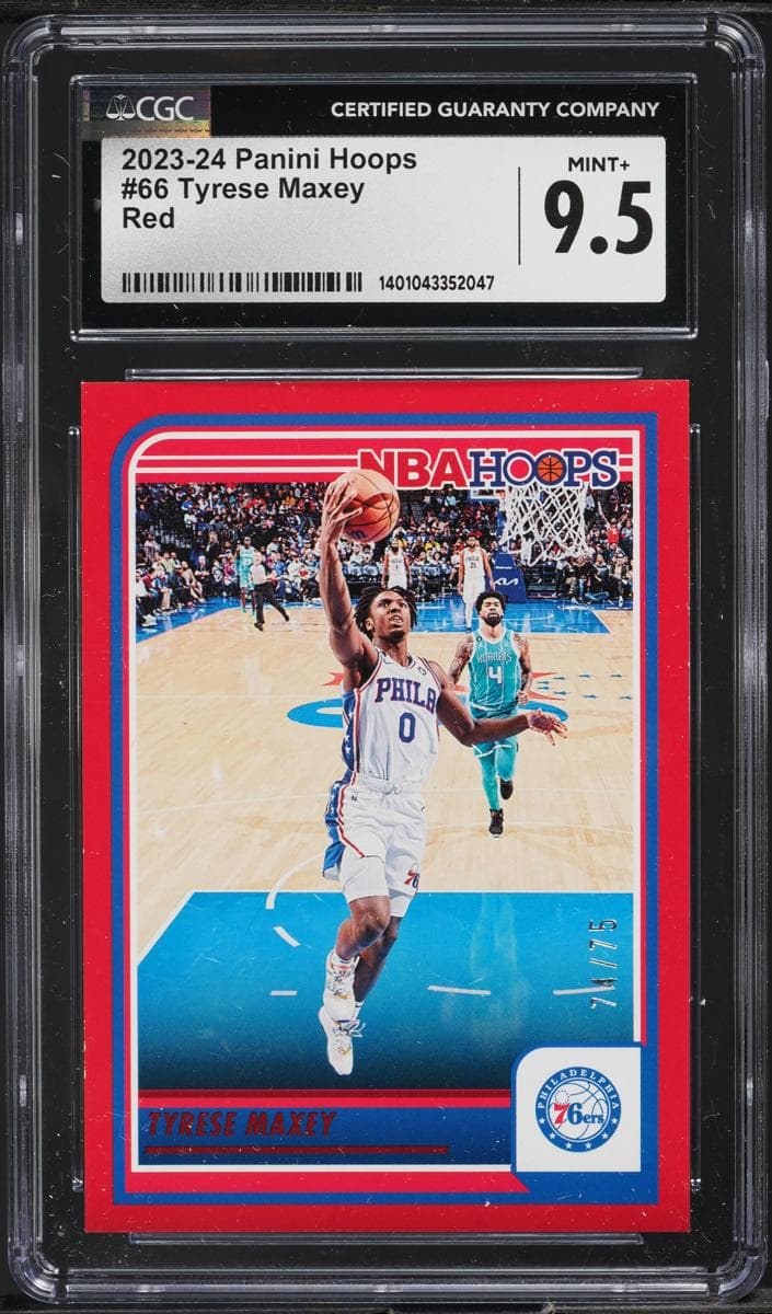 Tyrese Maxey 2023 panini Hoops Premium Stock