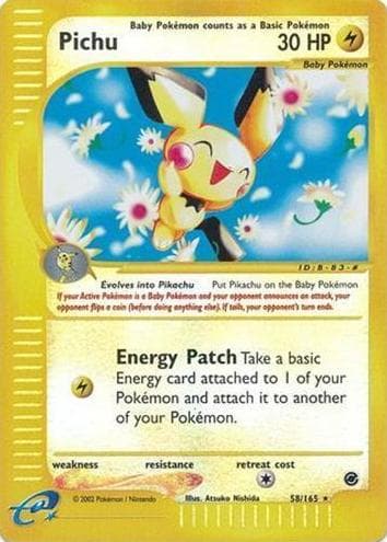 Pichu trading card