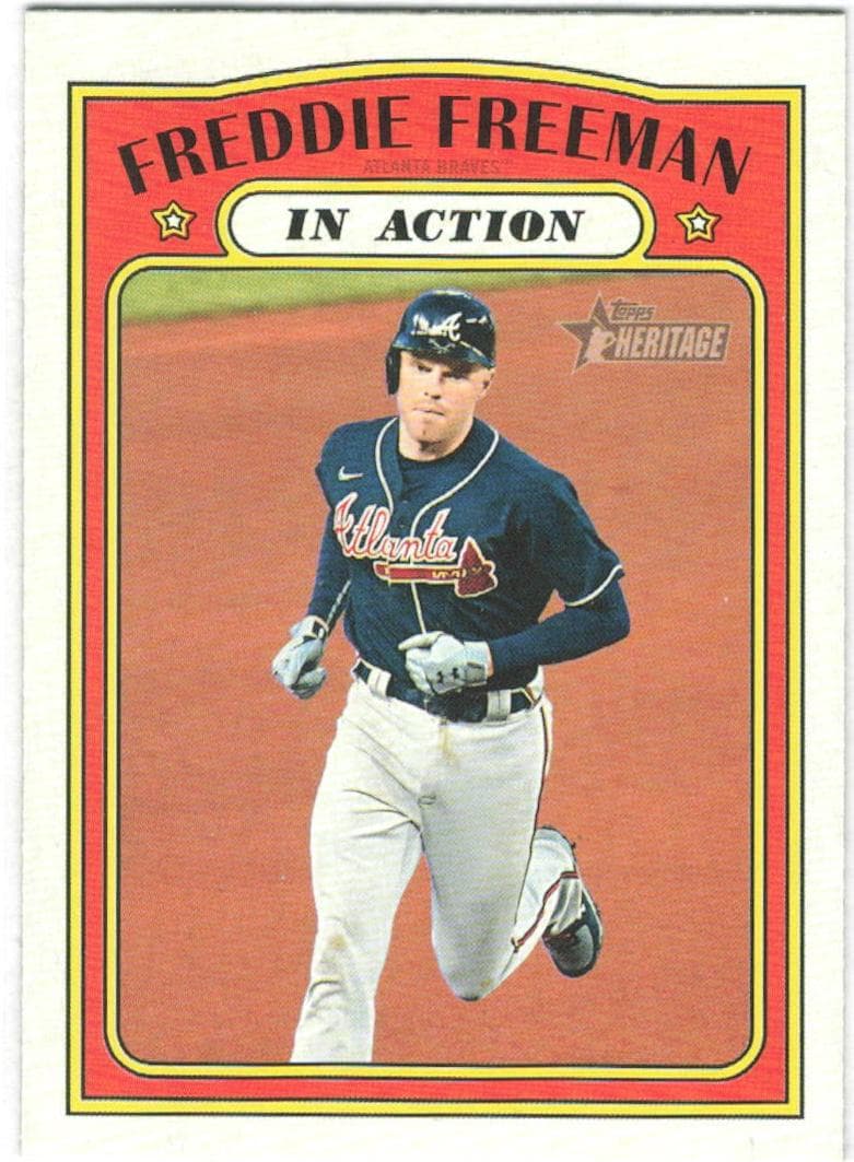Freddie Freeman 2021 topps Topps Heritage
