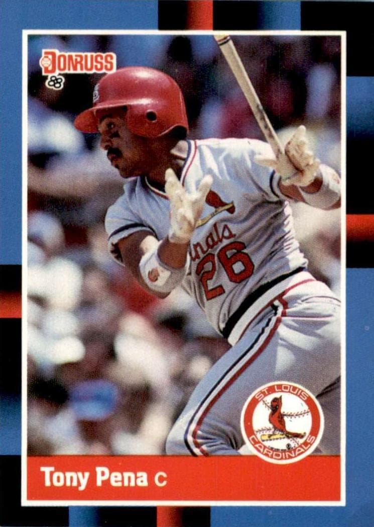 Tony Pena 1988 panini Donruss