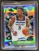 Anthony Edwards 2025 topps Topps Chrome Cosmic Aqua Equinox Refractor