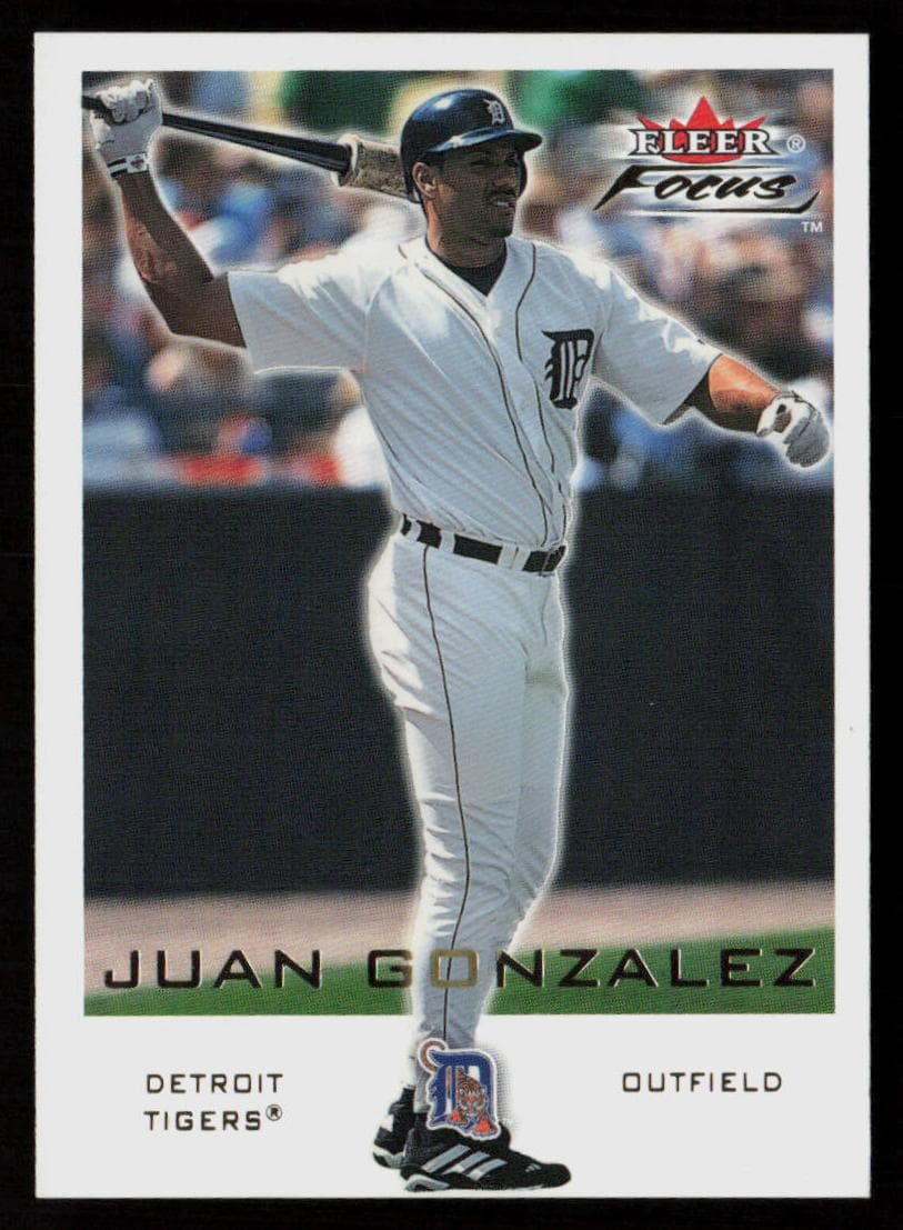Juan Gonzalez 2001 fleer Fleer Focus