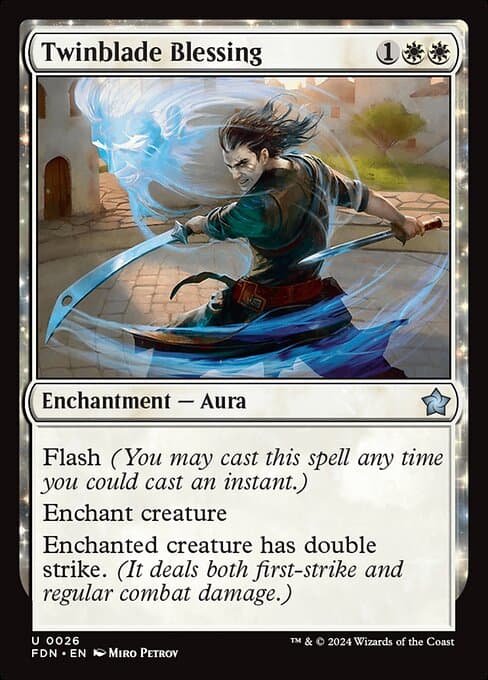 Twinblade Blessing 2024 Magic: The Gathering