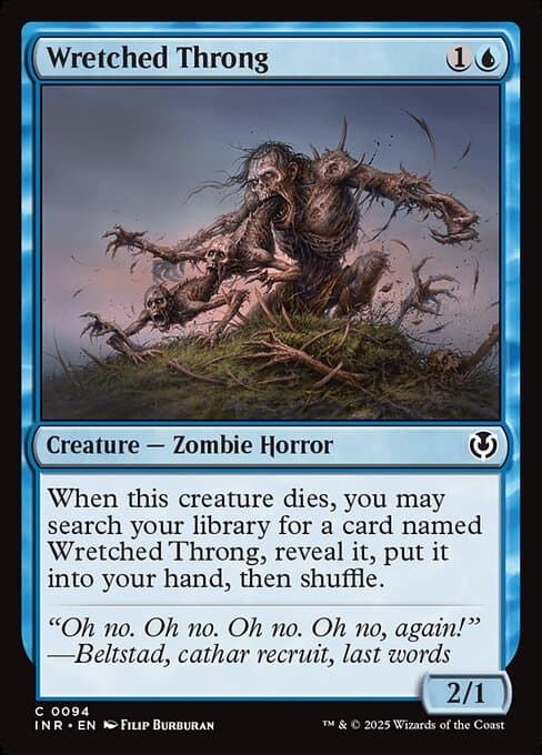 Wretched Throng 2022 Magic: The Gathering Innistrad: Double Feature
