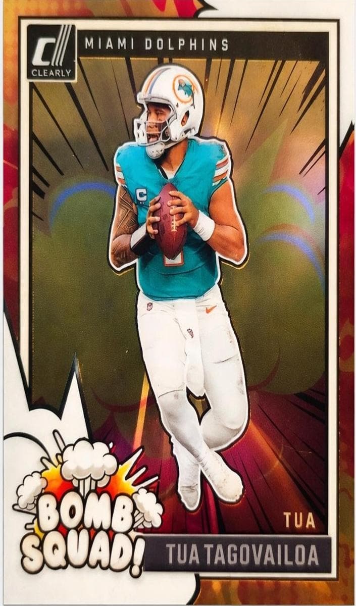 Tua Tagovailoa 2024 panini Clearly Donruss