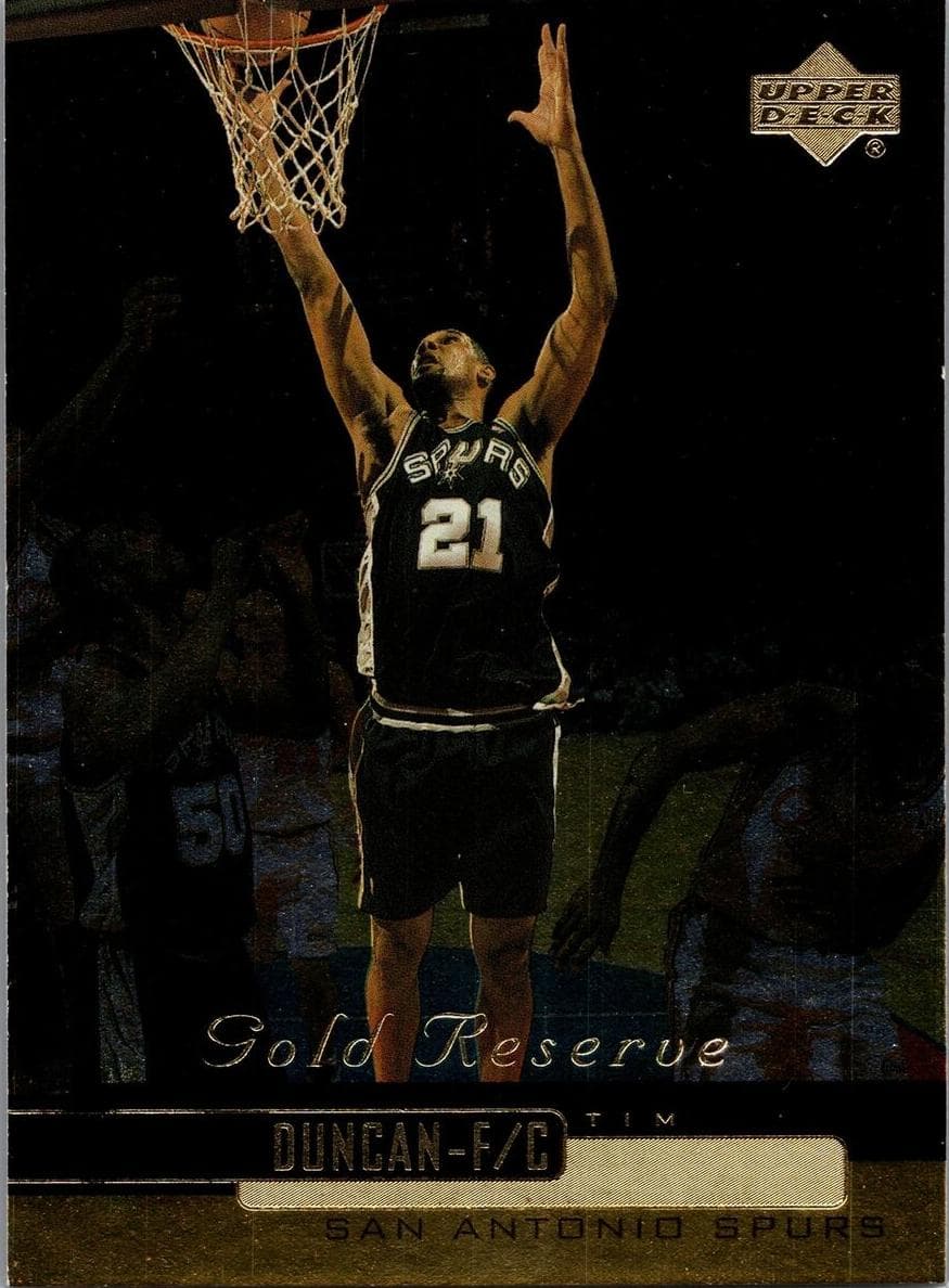 Tim Duncan 1999 upper-deck Gold Reserve