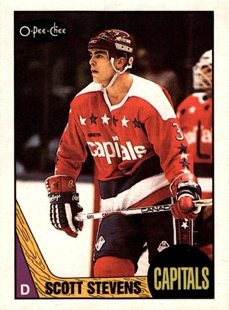 Scott Stevens 1987 topps O-Pee-Chee
