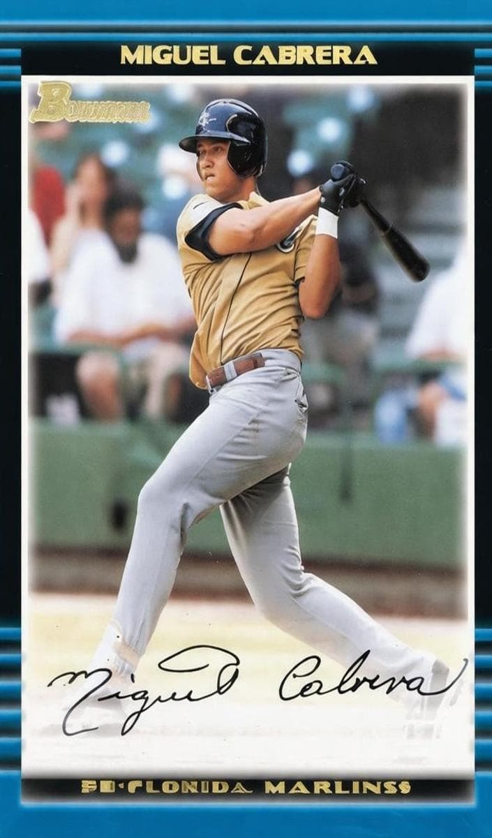 Miguel Cabrera 2002 bowman Bowman Draft Picks & Prospects