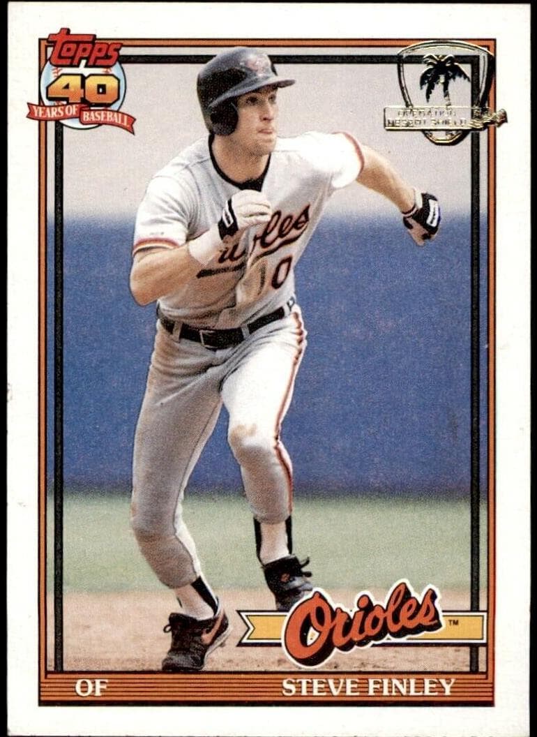 Steve Finley 1991 topps O-Pee-Chee