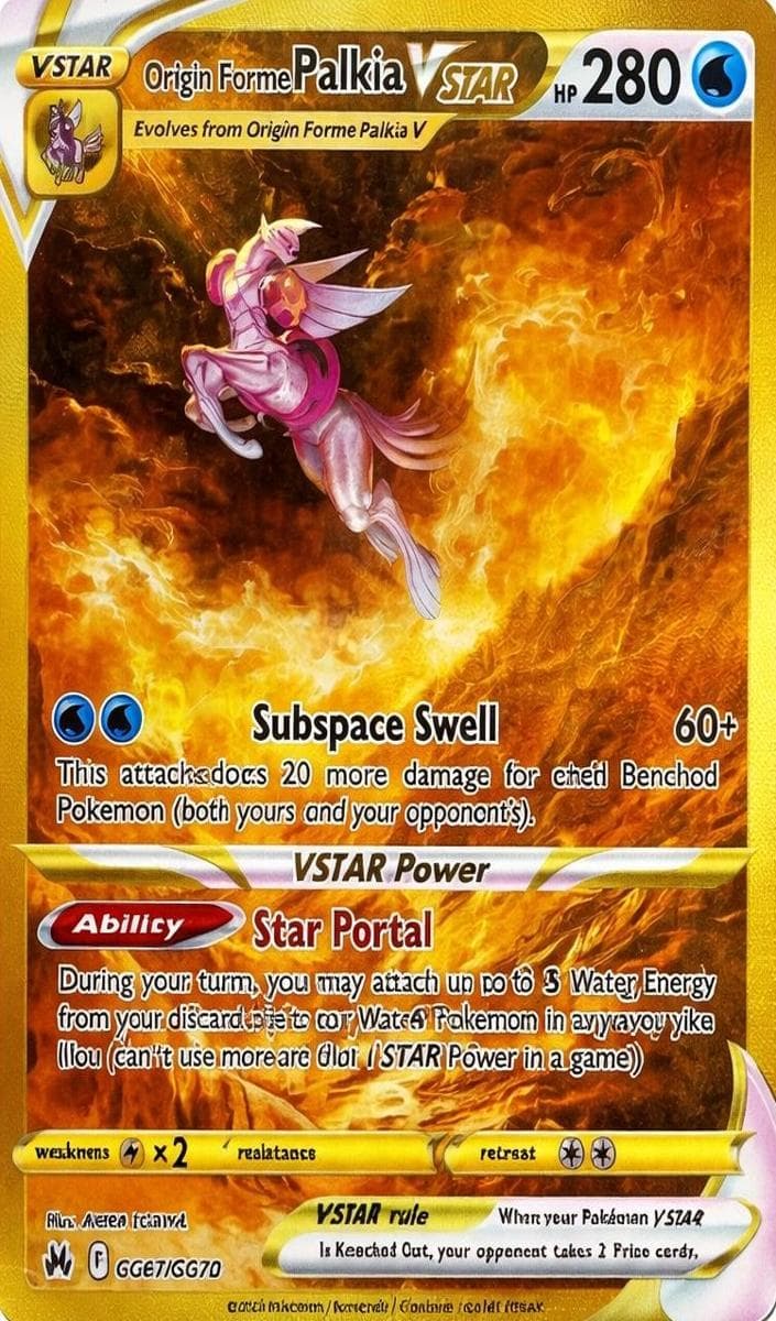 Origin Forme Palkia VSTAR trading card