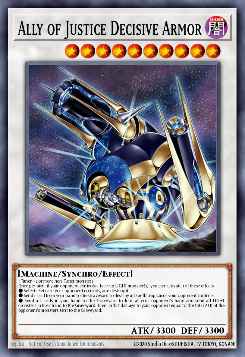 Ally of Justice Decisive Armor 2010 Yu-Gi-Oh!
