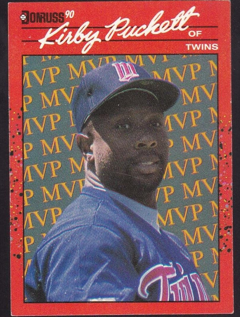 Kirby Puckett 1990 panini Donruss