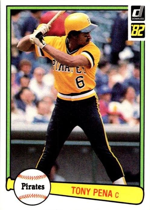 Tony Pena 1982 panini Donruss
