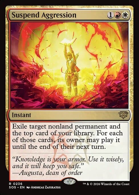 Suspend Aggression 2026 Magic: The Gathering Secrets of Strixhaven Extended Art