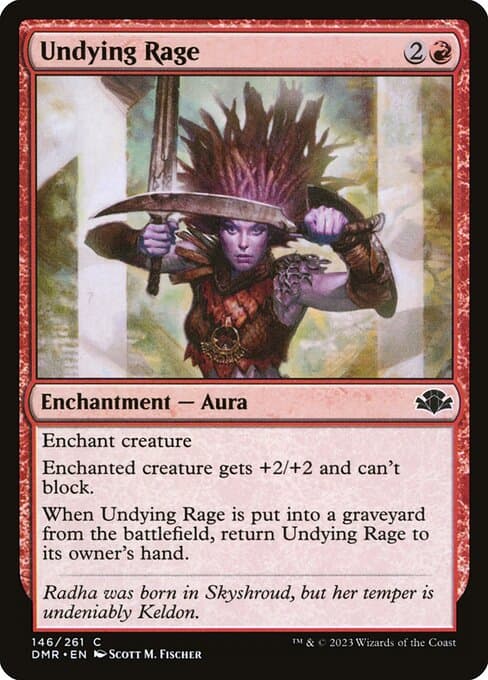 Undying Rage 2023 Magic: The Gathering Dominaria Remastered