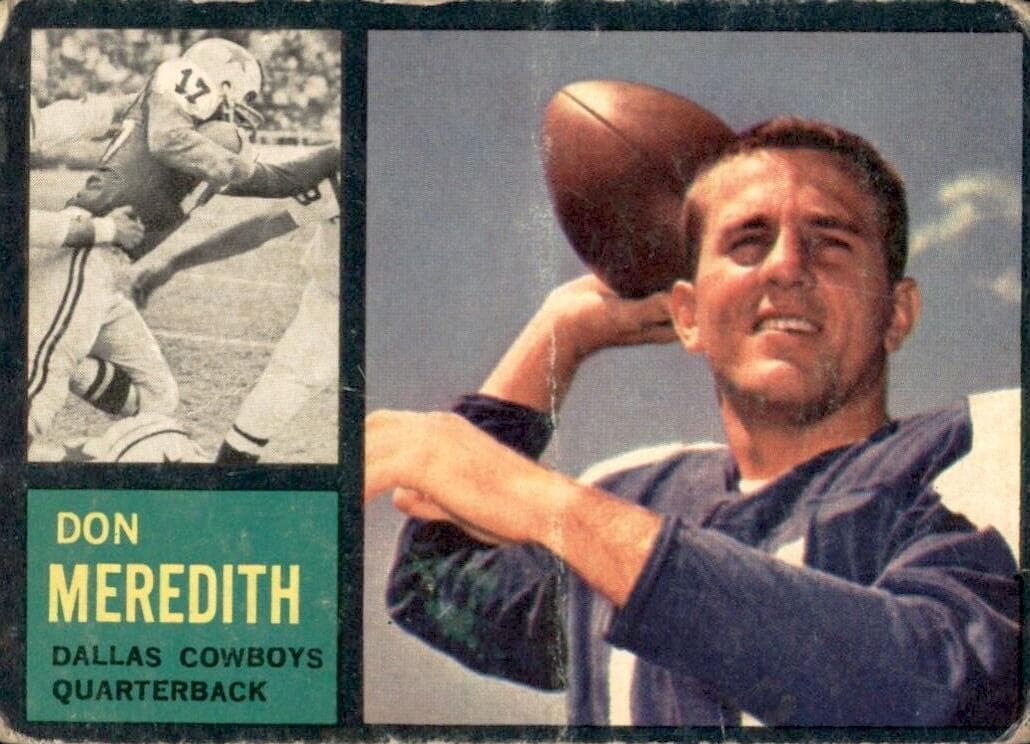 Don Meredith 1962 topps Topps