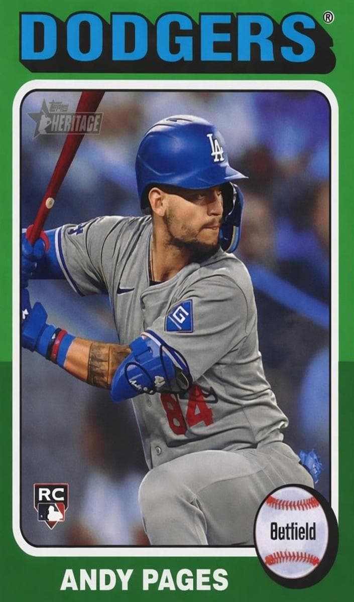 Andy Pages 2024 topps Topps Heritage