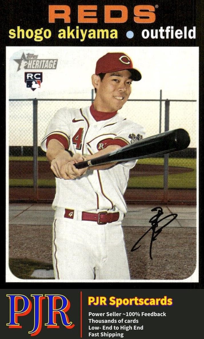 Shogo Akiyama 2020 topps Topps Heritage