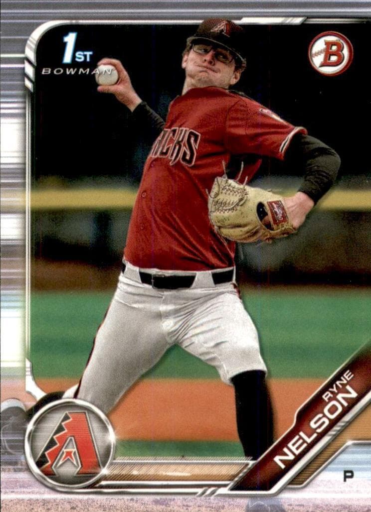 Ryne Nelson 2019 bowman Bowman Draft