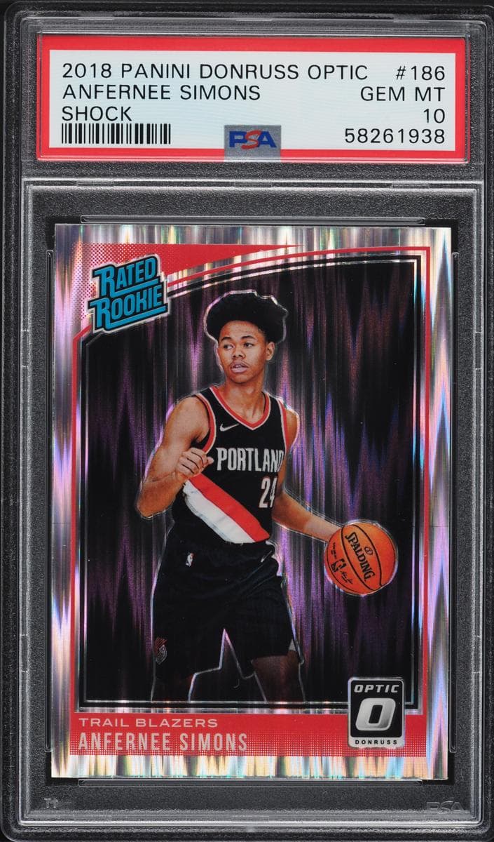 Anfernee Simons trading card